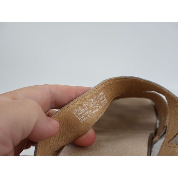 Dansko Lyndi Sandals Womens Size 40 EU 9.5 US Silver Metallic Slides Block Heel - Picture 10 of 11